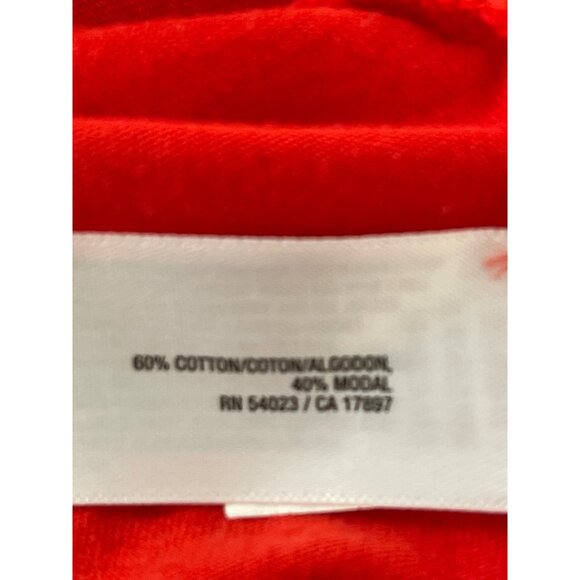 Old Navy Red Tank Top With Embroidered Neckline L Cotton/Modal Blend Sleeveless - Picture 6 of 6